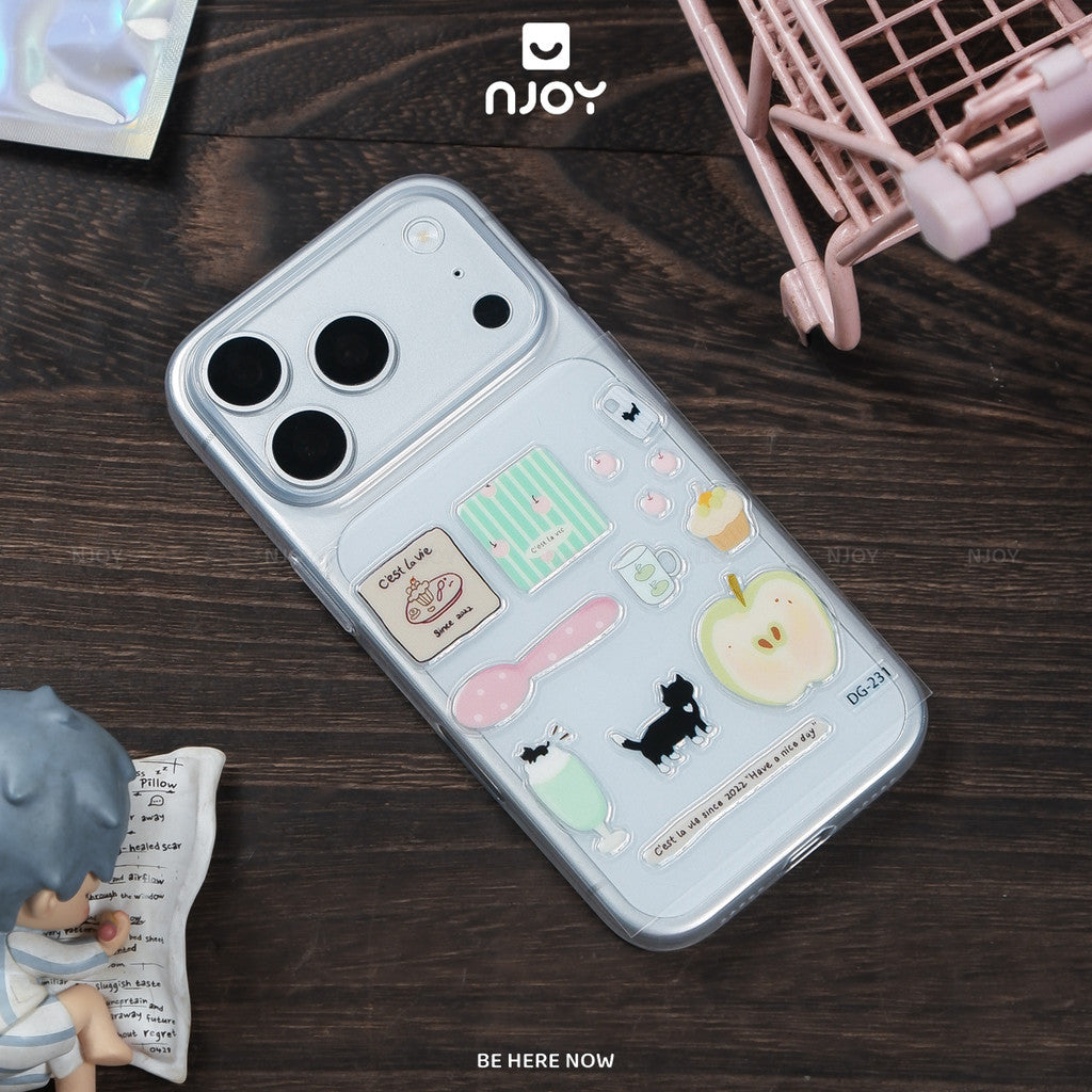 Sticker Nổi 3D Dán Trang Trí Ốp Lưng Điện Thoại iPhone Máy Tính Bảng iPad Laptop Macbook Njoyshop