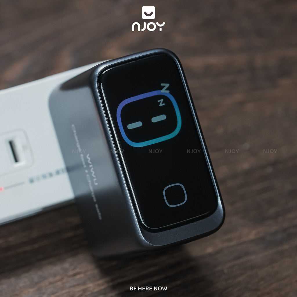 Bộ Cáp Sạc Nhanh Wiwu 100W 3 Cổng Sạc Type C USB Có Màn Hình Led Cho Điện Thoại iPhone iPad Macbook