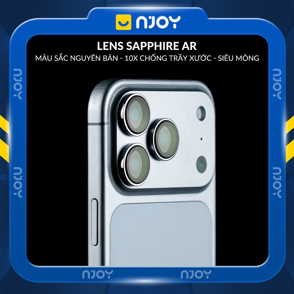 Cường Lực Camera Anank Sapphire Chuẩn GIA Cao Cấp Chống Xước Cho Điện Thoại iPhone 17 Pro Max