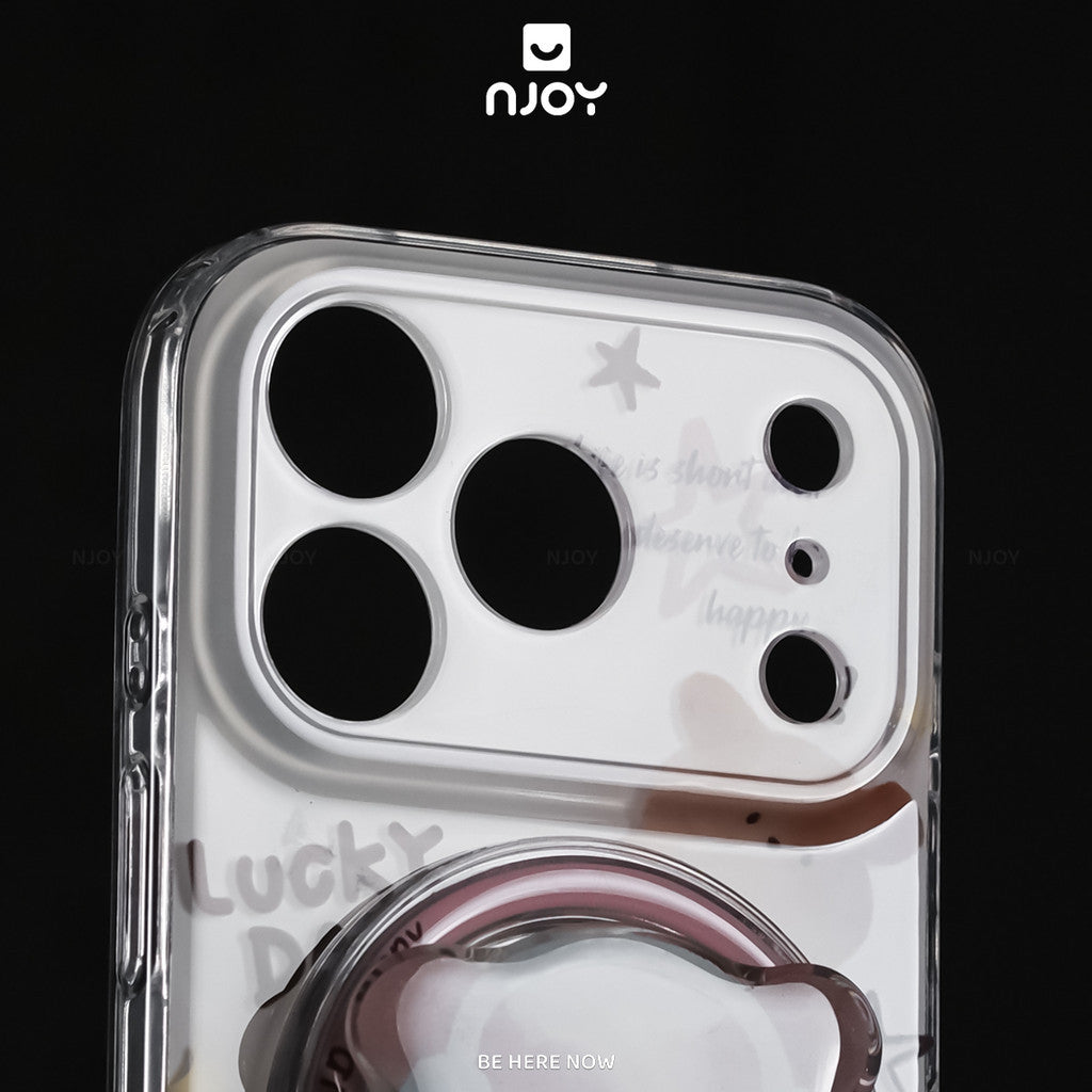 Ốp Lưng In Hình Chó Dễ Thương Kèm Giá Đỡ Điện Thoại Cho Điện Thoại iPhone 18 Pro Max 17 16 15 14