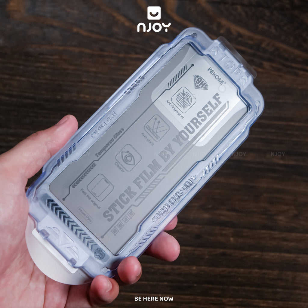 Kính Cường Lực Tự Dán Chống Trộm WK Godzura 6D Siêu Mỏng Cho Điện Thoại iPhone 18 Pro Max 17 16 15 14