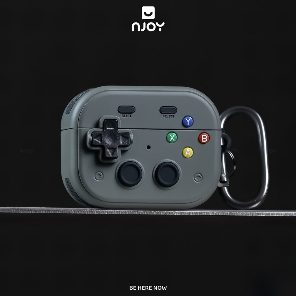 Vỏ Ốp Silicon Game Bảo Vệ Hộp Sạc Tai Nghe Airpods Pro 3 Pro 2 Airpods 4 Kèm Móc Khóa Chống Sốc