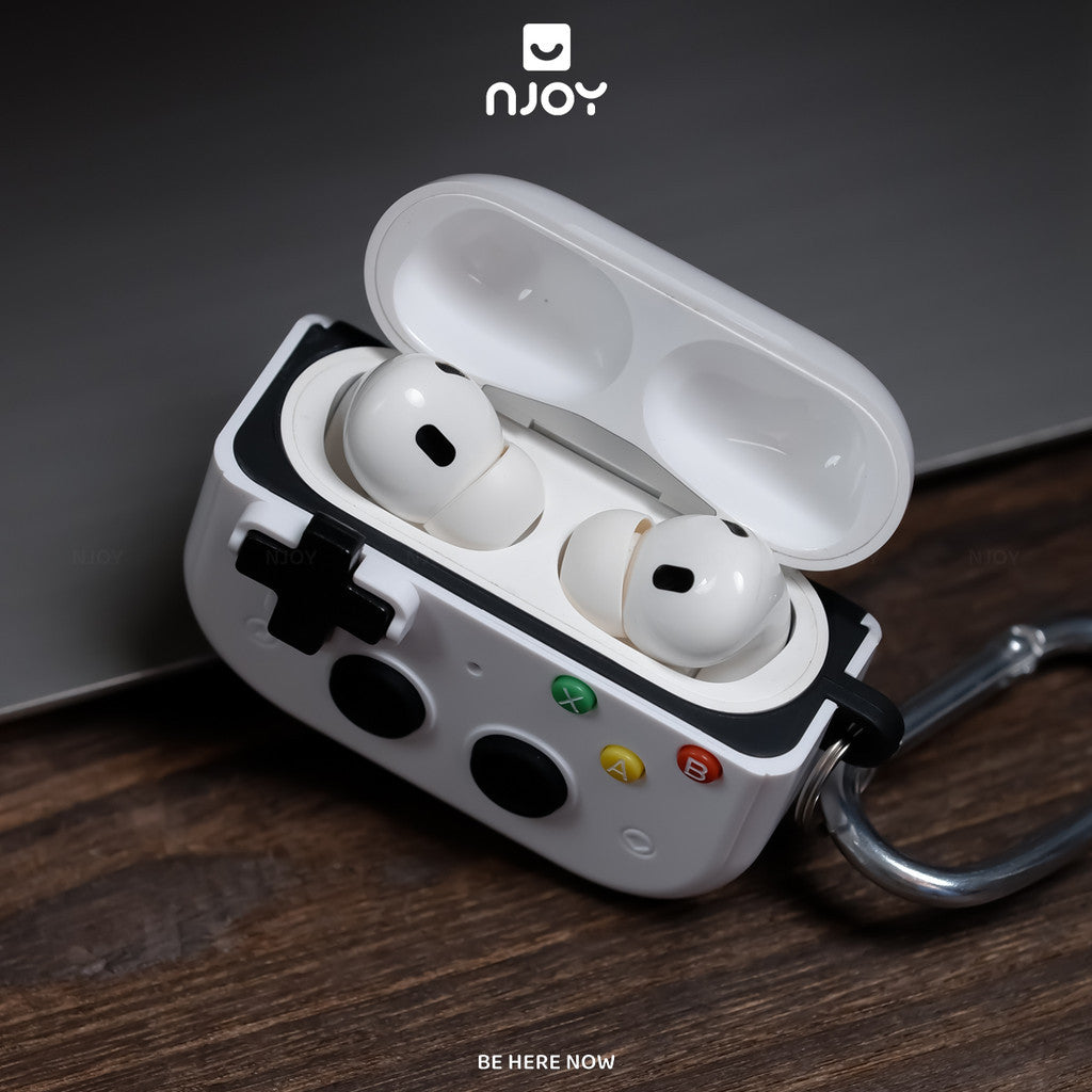 Vỏ Ốp Silicon Game Bảo Vệ Hộp Sạc Tai Nghe Airpods Pro 3 Pro 2 Airpods 4 Kèm Móc Khóa Chống Sốc