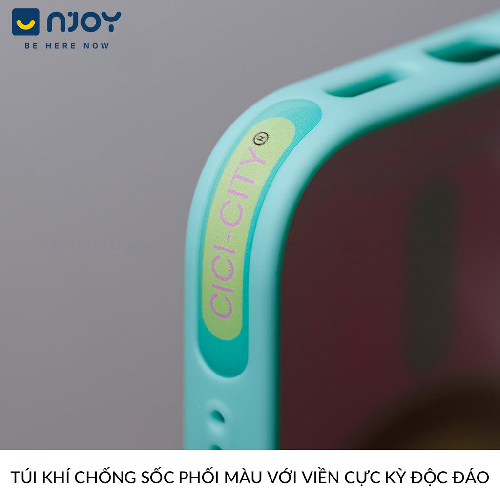 Ốp Chống Bẩn Retro Pop City Chống Sốc Bảo Vệ Camera Cho Điện Thoại iPhone 17 Pro Max 16 15 14 13