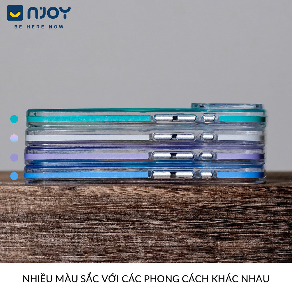 Ốp Phản Quang Magsafe Viền Trong Suốt Chống Trượt Cho Điện Thoại iPhone 17 Pro Max 16 15 14 13