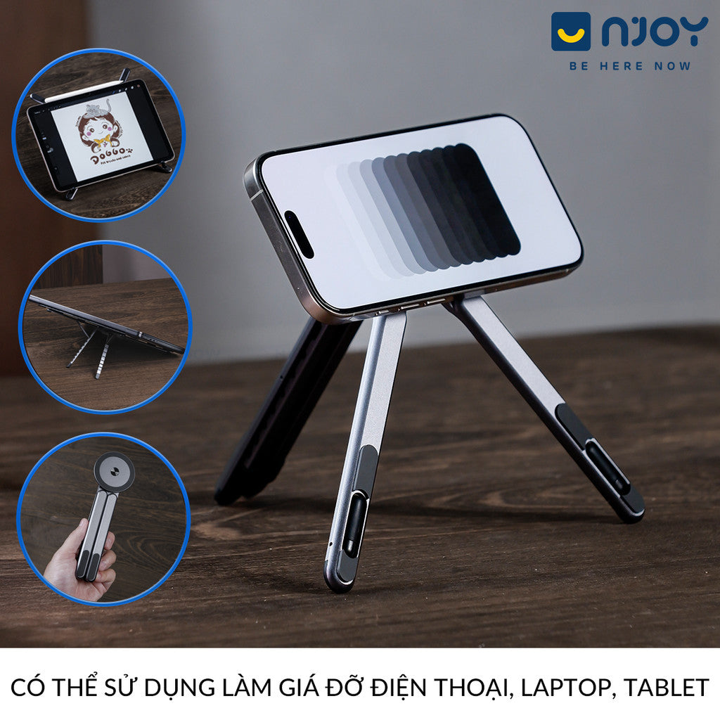 Giá Đỡ Đa Năng 3 in 1 Boneruy Cao Cấp Cho Điện Thoại iPhone Tablet iPad Laptop Macbook