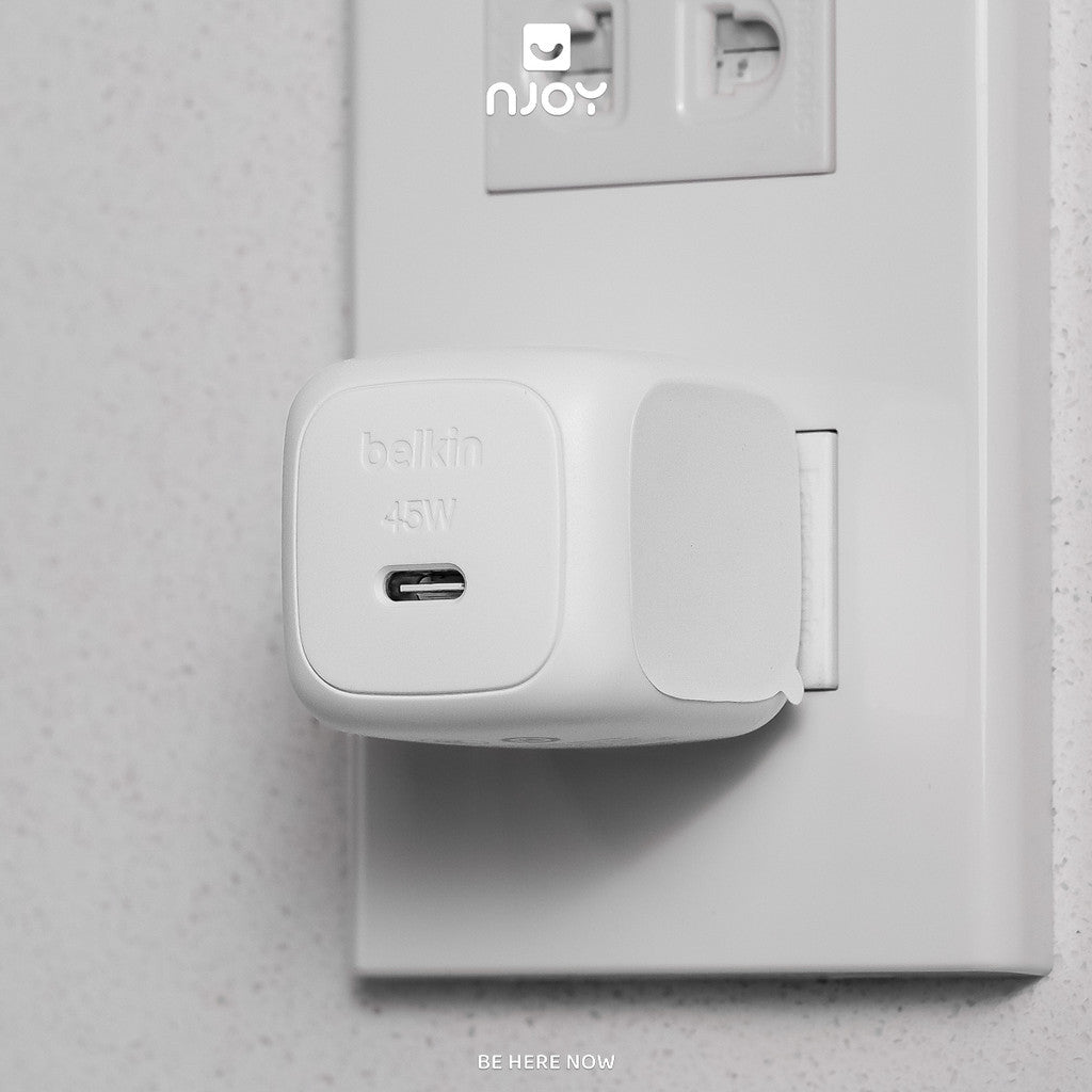 Bộ Cáp Sạc Nhanh Belkin 45W Type C To Type C Cho Điện Thoại iPhone iPad Macbook Njoy BoostCharge