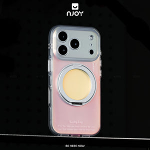 Ốp Lưng Ombre Gradient Có Giá Đỡ Xoay 360 Độ Sạc Magsafe Cho Điện Thoại iPhone 17 Pro Max 16 15 14