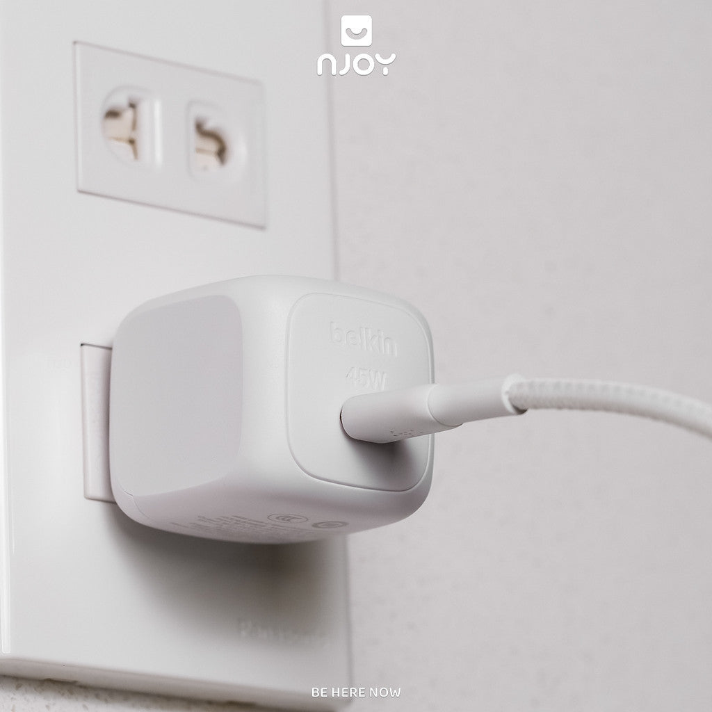 Cáp Sạc Nhanh 60W Belkin Type C To Type Dây Dù Siêu Bền 30000 Lần Gập 1m Cho Điện Thoại iPhone 18 17 Macbook iPad Njoy