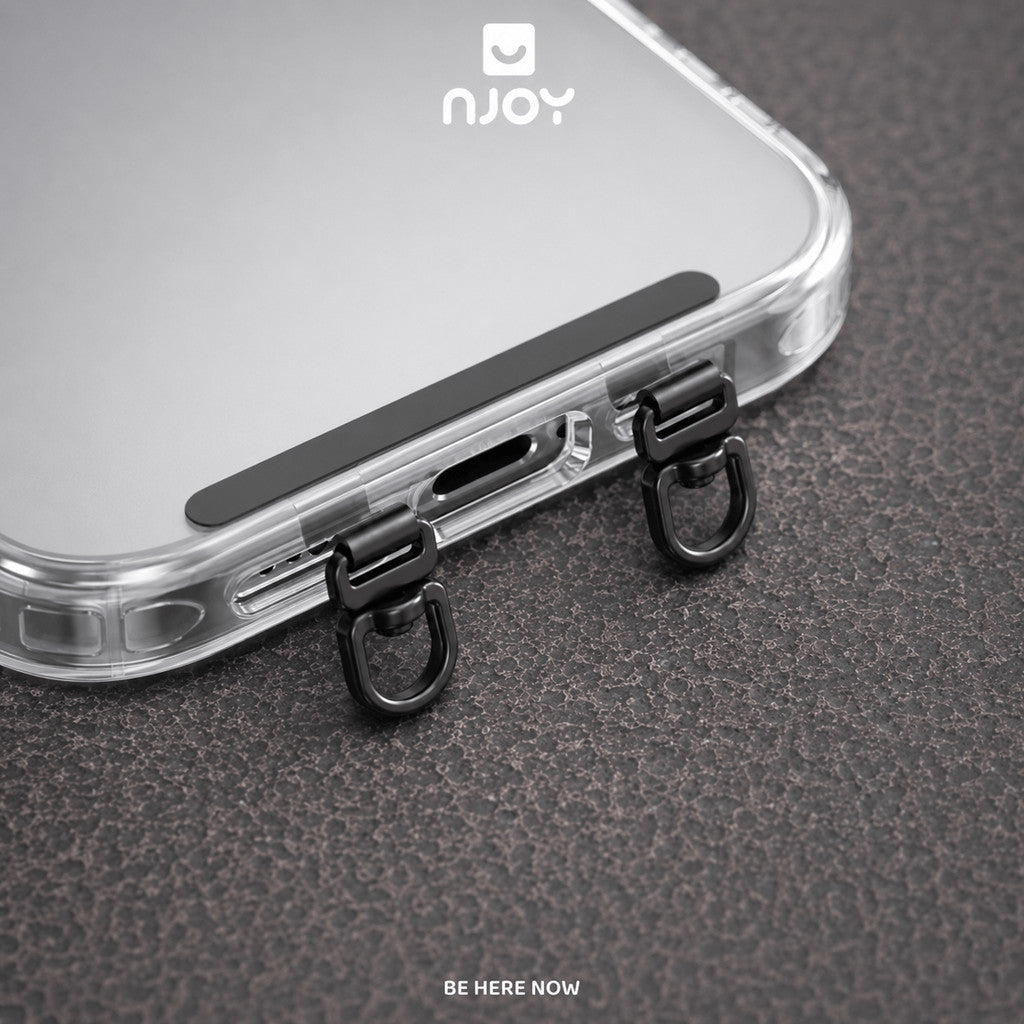 Tag Hợp Kim Xoay 360 Độ Móc Treo Đôi Siêu Mỏng Hỗ Trợ Gắn Cho Dây Đeo Điện Thoại Không Cần Dán