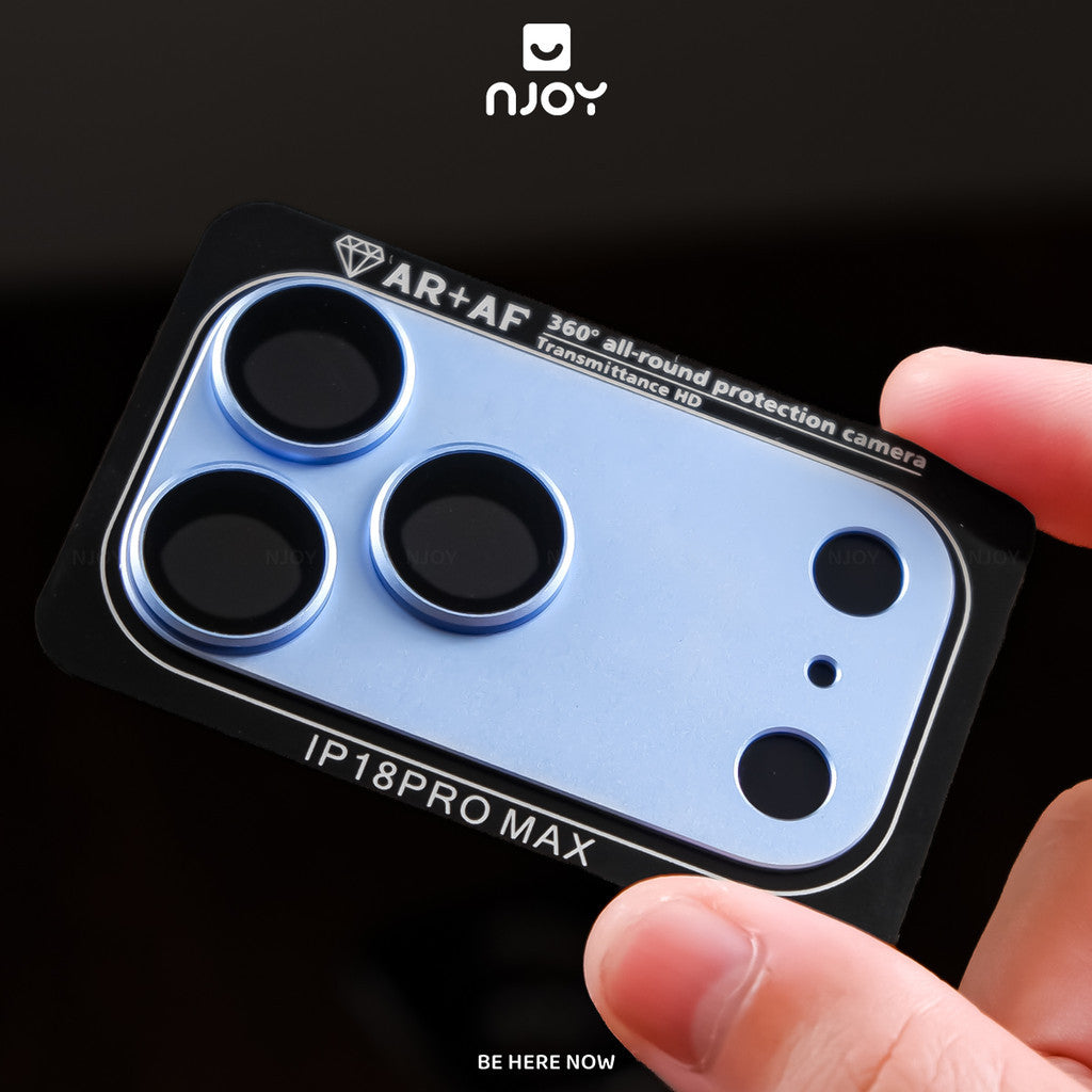 Cường Lực Bảo Vệ Camera Khung Hợp Kim Nhôm Phủ AR Chống Vân Tay Cho Điện Thoại iPhone 18 Pro Max 17