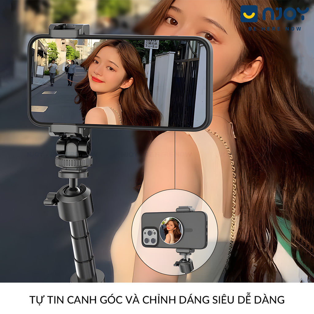 Gương Chụp Ảnh Selfie Camera Sau Hít Magsafe Cho Điện Thoại iPhone 17 Pro Max 16 15 14 13 12