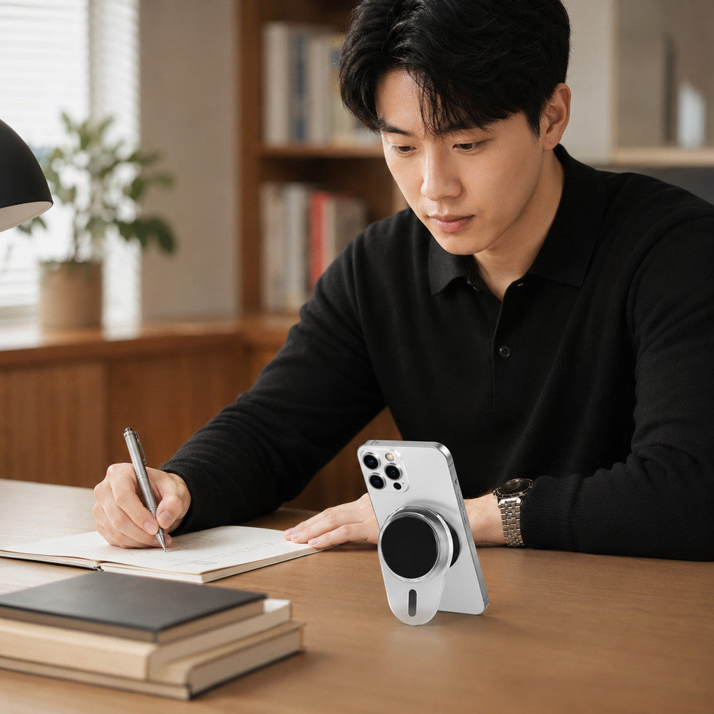 Giá Đỡ Điện Thoại iRing Xoay 360 Độ Hít Magsafe Chống Vân Tay Cho Điện Thoại iPhone Samsung