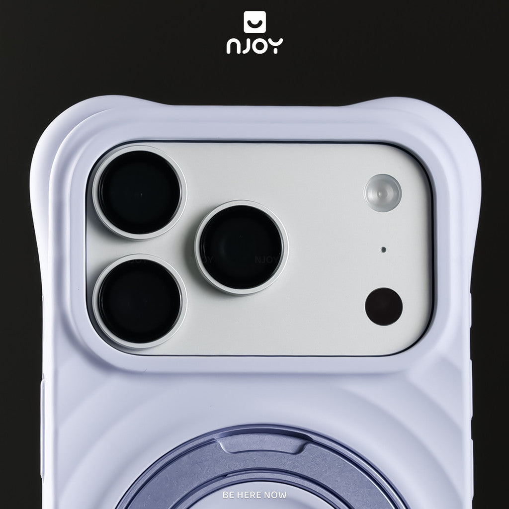 Ốp Silicon Hiệu Ứng Giọt Nước Giá Đỡ Xoay 360 Chống Sốc Cho Điện Thoại iPhone 18 Pro Max 17 16 15 14