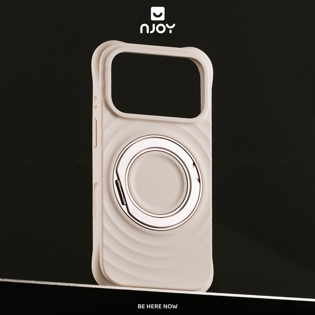 Ốp Silicon Hiệu Ứng Giọt Nước Giá Đỡ Xoay 360 Chống Sốc Cho Điện Thoại iPhone 18 Pro Max 17 16 15 14