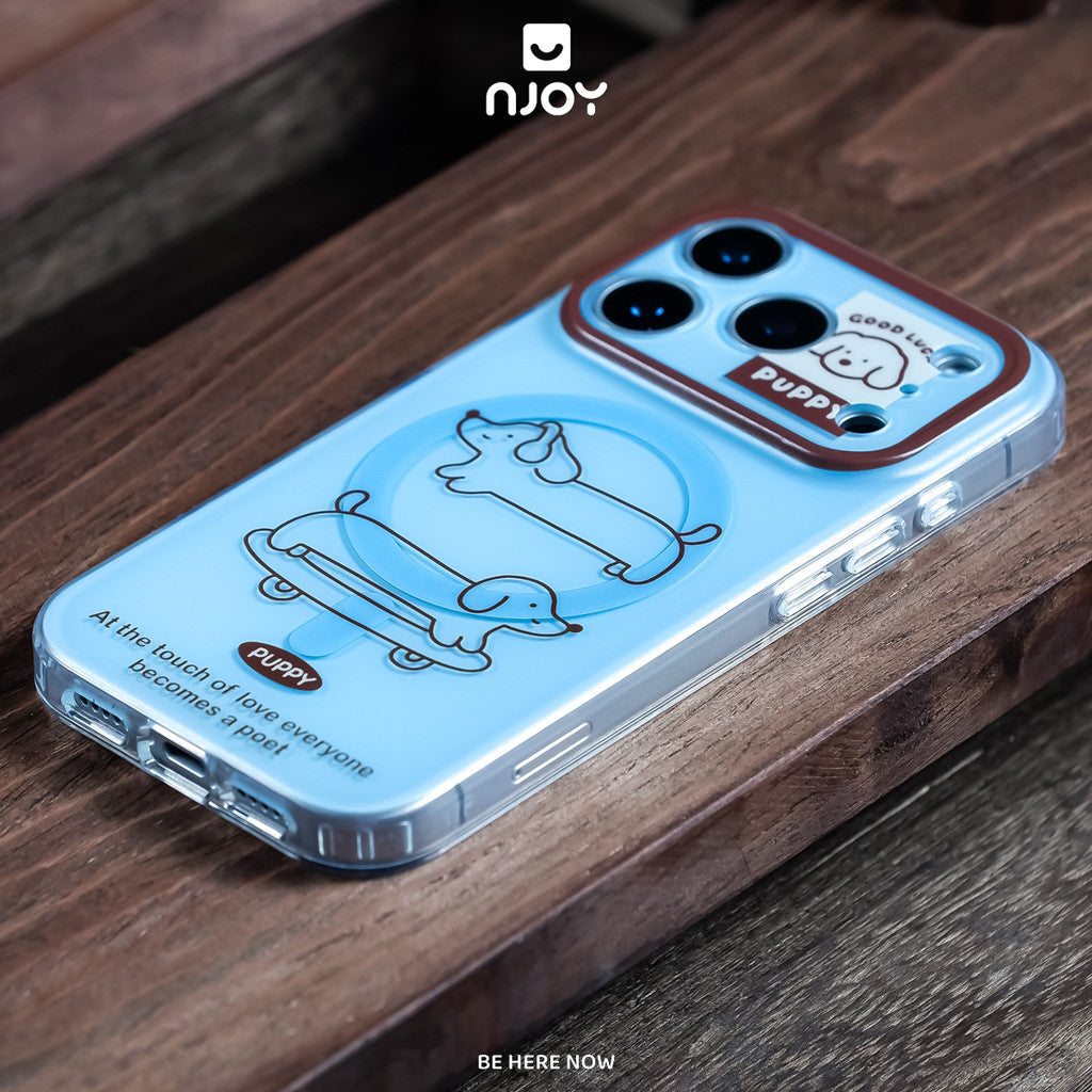 Ốp Lưng In Hình Skate Pup Chó Trượt Ván Kèm Popsocket Cho Điện Thoại iPhone 18 Pro Max 17 16 15 14 Njoy