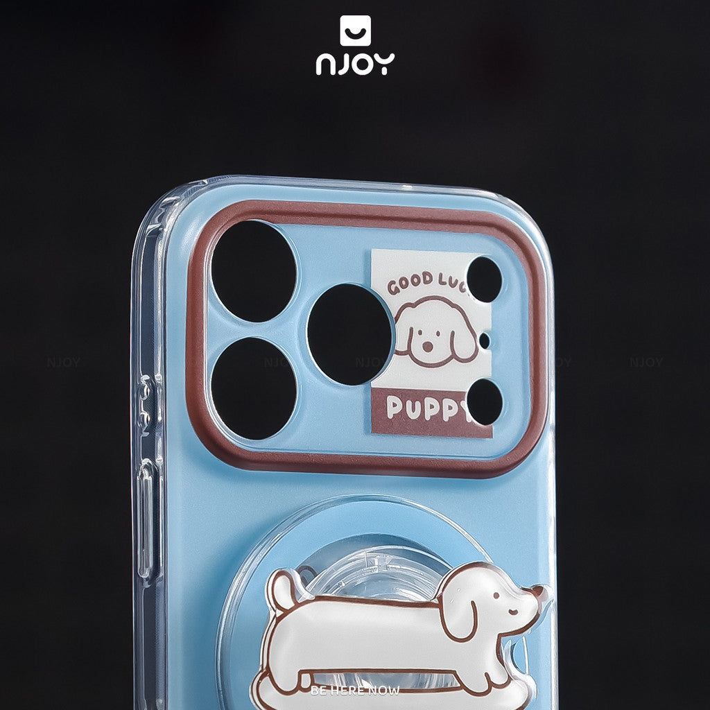Ốp Lưng In Hình Skate Pup Chó Trượt Ván Kèm Popsocket Cho Điện Thoại iPhone 18 Pro Max 17 16 15 14 Njoy