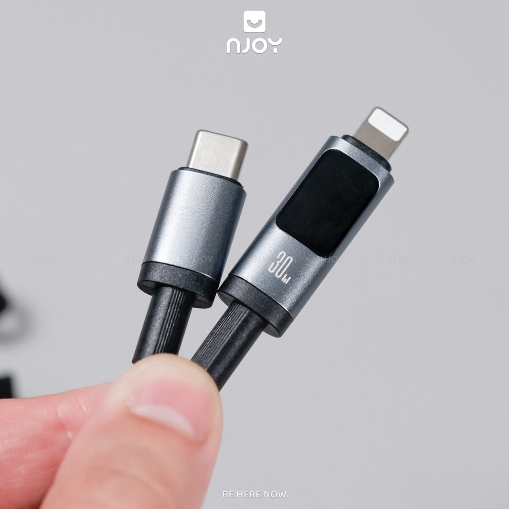 Dây Cáp Sạc Nhanh Type C To Type C 100W Đèn Led Báo Công Suất Sạc Cho Điện Thoại iPhone Macbook iPad