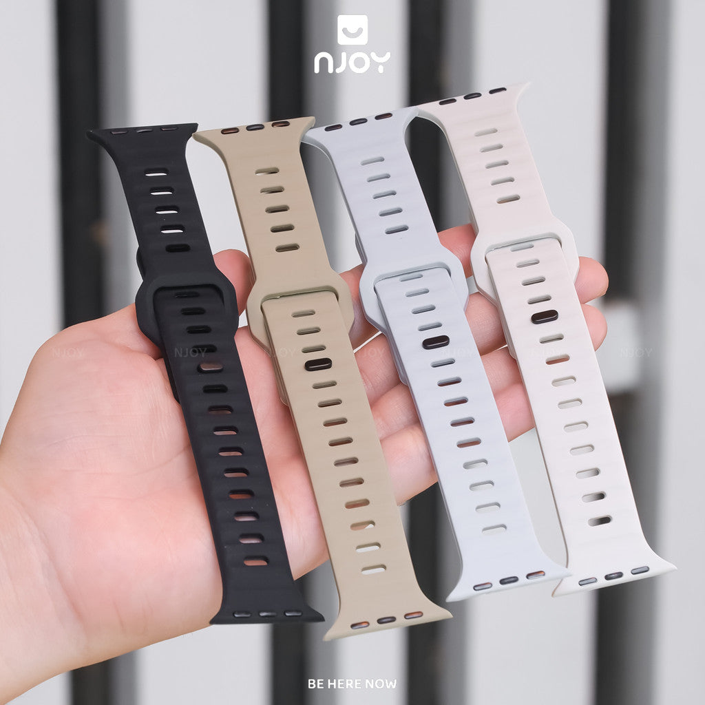 Dây Đeo Silicon Thể Thao Siêu Mịn Cho Đồng Hồ Apple Watch Ultra Series S11 10 9 8 7 6 SE 44/45/46/49 38/40/41/42mm