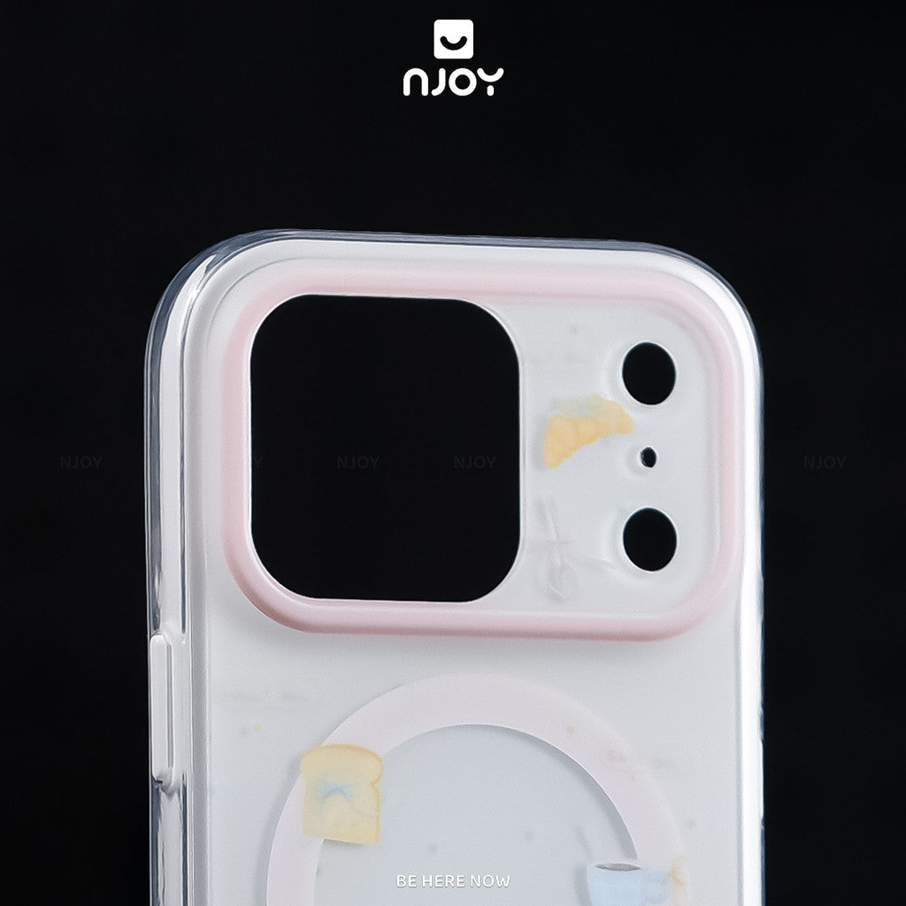 Ốp Lưng In Hình Pupday Chó Dễ Thương Kèm Popsocket Magsafe Cho iPhone 18 Pro Max 17 16 15 14 Njoy