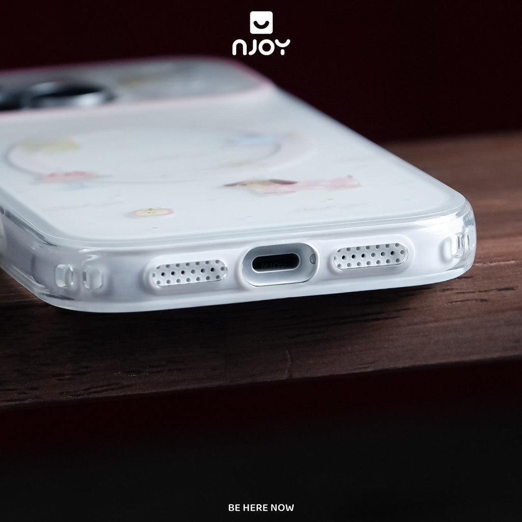 Ốp Lưng In Hình Pupday Chó Dễ Thương Kèm Popsocket Magsafe Cho iPhone 18 Pro Max 17 16 15 14 Njoy