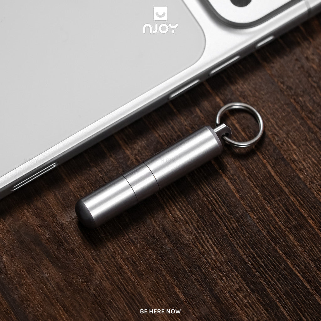 Bút Vệ Sinh Tai Nghe Airpods Que Chọc Sim Nhỏ Gọn Hợp Kim Nhôm Cao Cấp Móc Khóa Treo Tiện Lợi Njoy