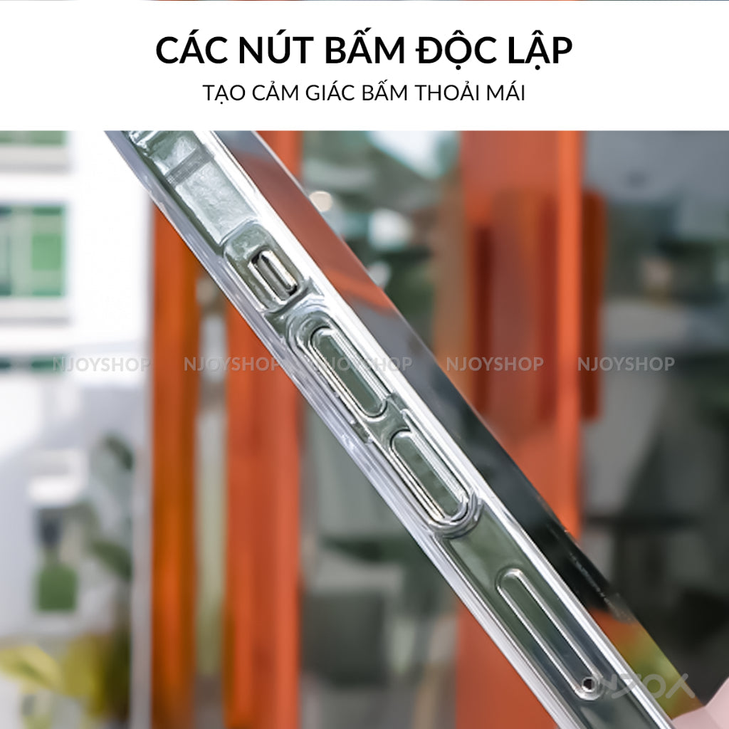 Ốp Siêu Mỏng Memumi Trong Suốt Hỗ Trợ Sạc Không Dây Cho Điện Thoại iPhone 17 Pro Max 16 15 14 13