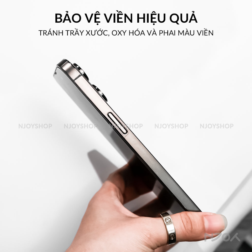 Miếng Dán PPF Nhám Chống Vân Tay Cho Điện Thoại iPhone 16 Pro Max 15 14 13 12 11 Njoyshop