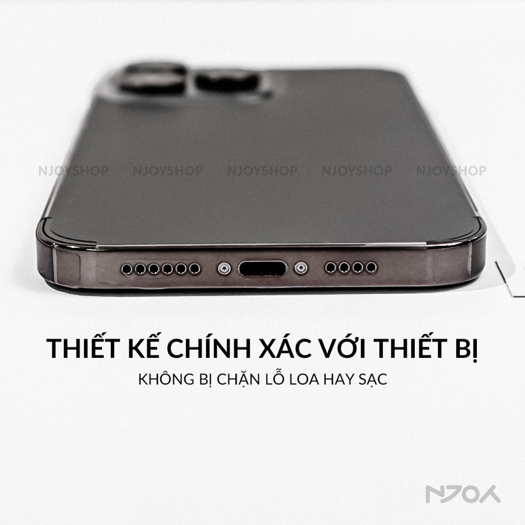 Miếng Dán PPF Nhám Chống Vân Tay Cho Điện Thoại iPhone 16 Pro Max 15 14 13 12 11 Njoyshop