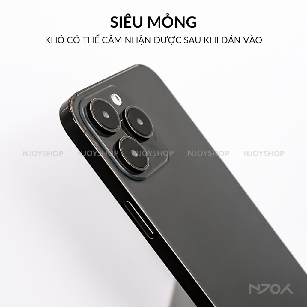 Miếng Dán PPF Nhám Chống Vân Tay Cho Điện Thoại iPhone 16 Pro Max 15 14 13 12 11 Njoyshop