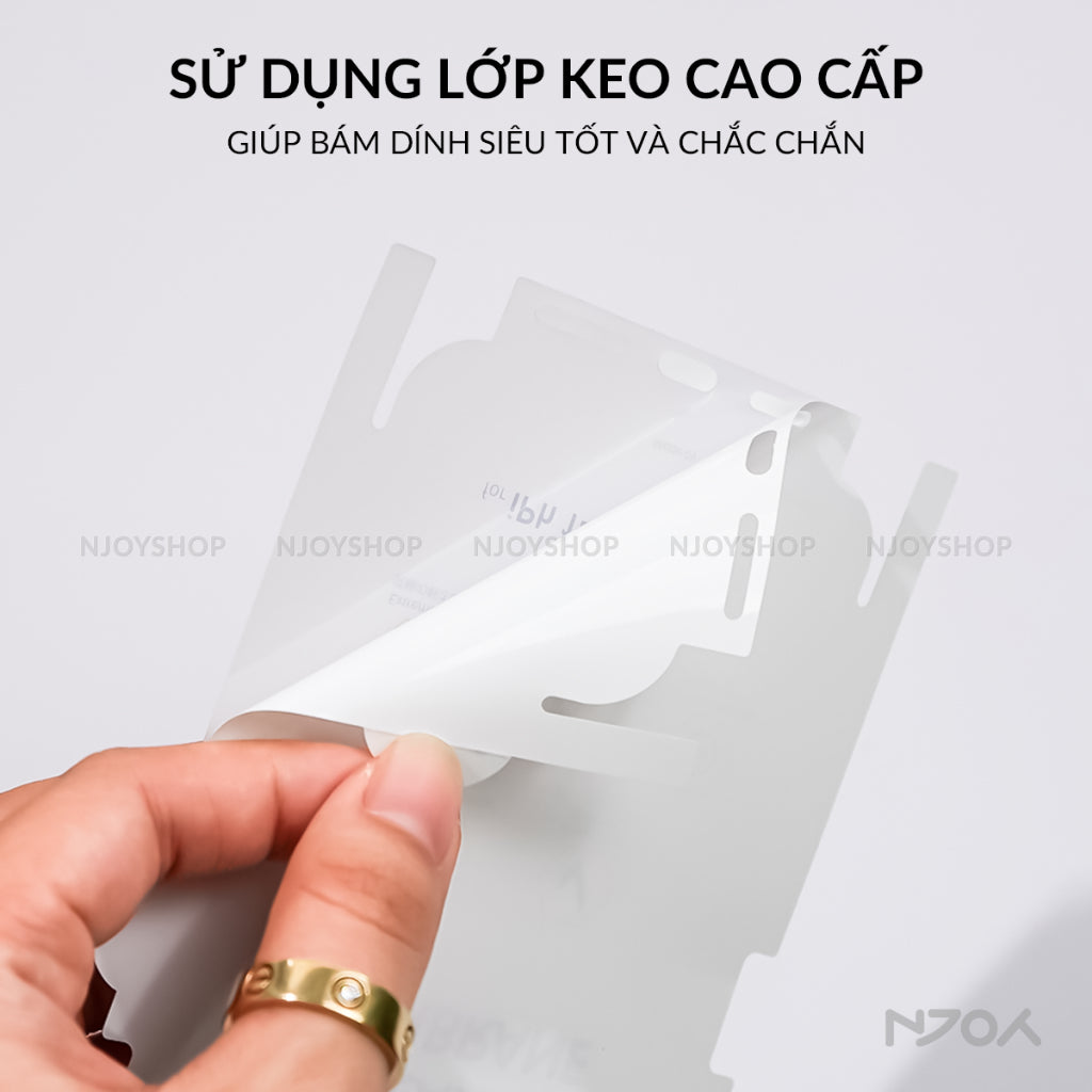 Miếng Dán PPF Nhám Chống Vân Tay Cho Điện Thoại iPhone 16 Pro Max 15 14 13 12 11 Njoyshop