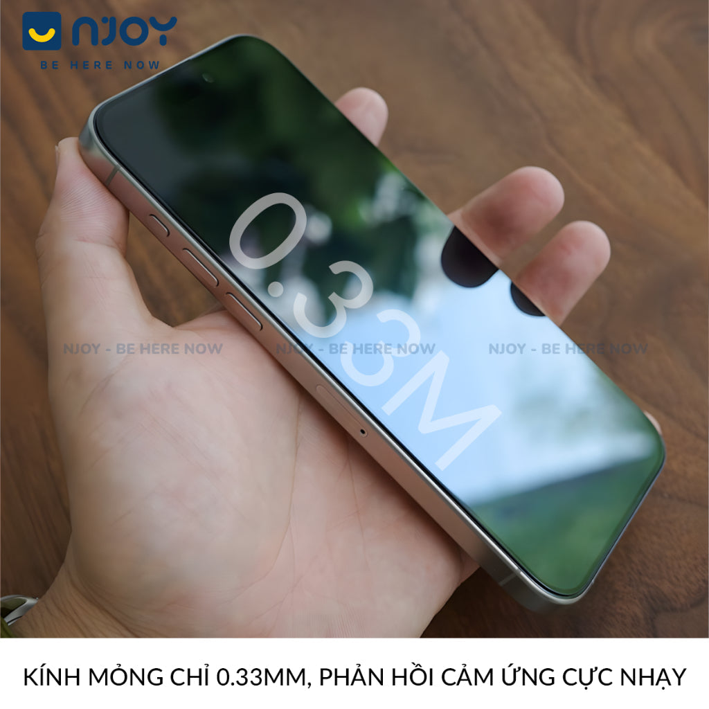 Kính Cường Lực Hoda Trong Suốt 2.5D Khung Tự Dán Cho iPhone 17 Pro Max 16 15 14