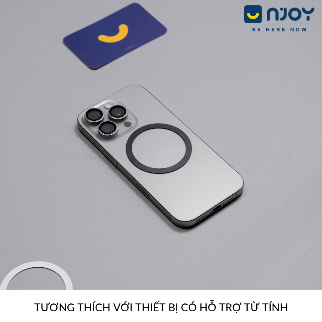 Vòng Hỗ Trợ Sạc Không Dây Magsafe Keo 3M Cho Điện Thoại iPhone 16 Pro Max 15 14 13 12 11 X Xsmax
