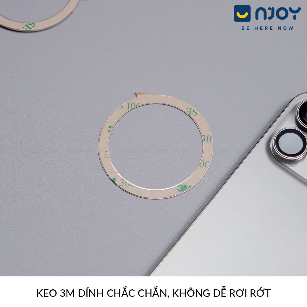 Vòng Hỗ Trợ Sạc Không Dây Magsafe Keo 3M Cho Điện Thoại iPhone 16 Pro Max 15 14 13 12 11 X Xsmax