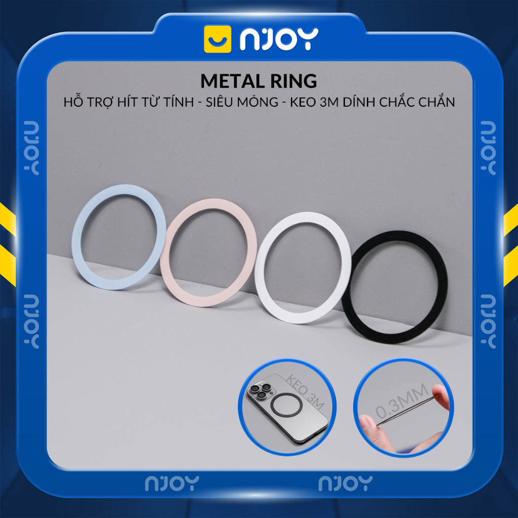 Vòng Hỗ Trợ Sạc Không Dây Magsafe Keo 3M Cho Điện Thoại iPhone 16 Pro Max 15 14 13 12 11 X Xsmax