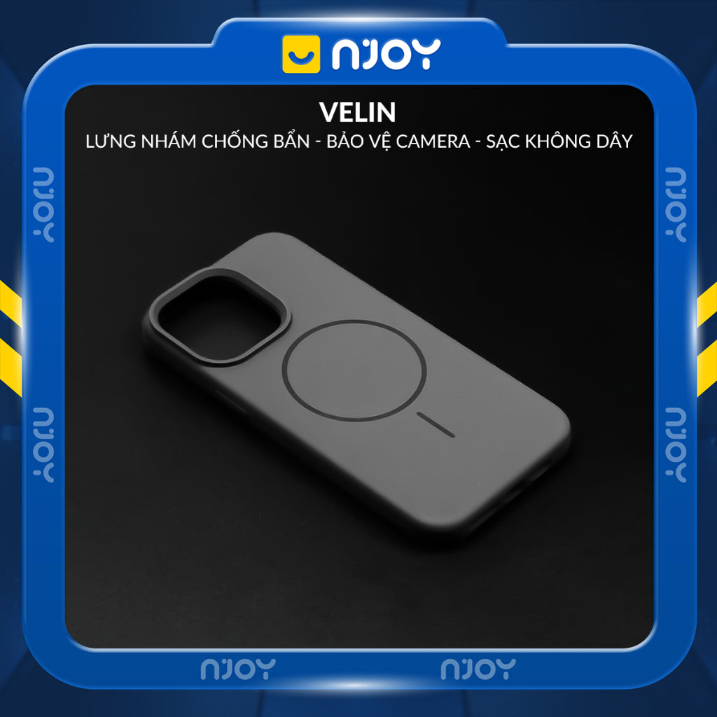 Ốp Chống Bẩn Hỗ Trợ Sạc Không Dây Từ Tính Lót Nhung Cho Điện Thoại iPhone 16 Pro Max 15 14 13