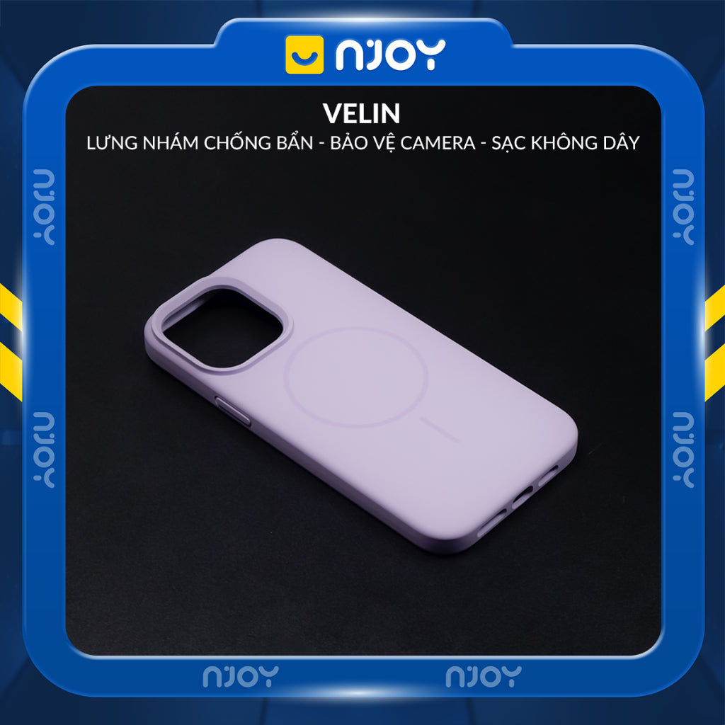 Ốp Chống Bẩn Hỗ Trợ Sạc Không Dây Từ Tính Lót Nhung Cho Điện Thoại iPhone 16 Pro Max 15 14 13