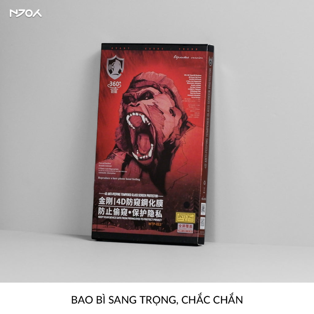 Kính Cường Lực Wekome Kingkong Chống Nhìn Trộm Cho iPhone 17 Pro Max 16 15 14 13 12 11 Pro Max