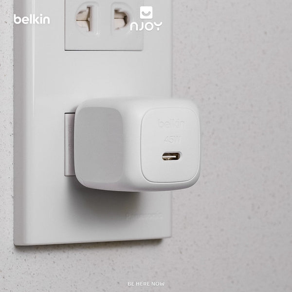 Củ Sạc Nhanh 45W Belkin Chính Hãng Type C To Type C PD3.2 Cho Điện Thoại iPhone 18 Pro Max 17 16 iPad Njoy BoostCharge
