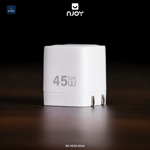 Củ Sạc Nhanh 45W GaN WiWu Cube Type C Pd Chân Gập Nhỏ Gọn Cho iPhone 18 Pro Max 17 16 Macbook iPad
