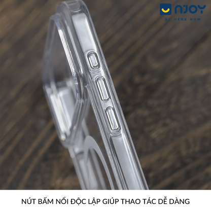 Ốp Magsafe Trong Suốt Likgus Cho iPhone 17 Pro Max 16 15 14 13 12