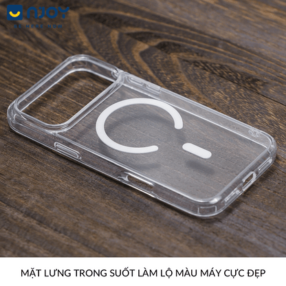 Ốp Magsafe Trong Suốt Likgus Cho iPhone 17 Pro Max 16 15 14 13 12