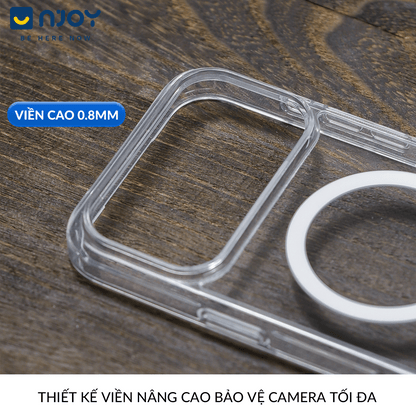 Ốp Magsafe Trong Suốt Likgus Cho iPhone 17 Pro Max 16 15 14 13 12