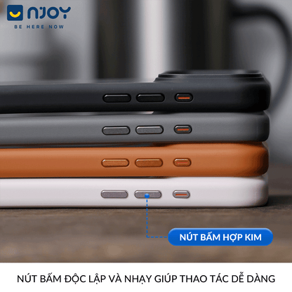 Ốp Hỗ Trợ Sạc Không Dây Likgus Lưng Nhám Chống Bẩn Cho iPhone 17 Pro Max 16 Pro Max 15 14 13 Njoyshop