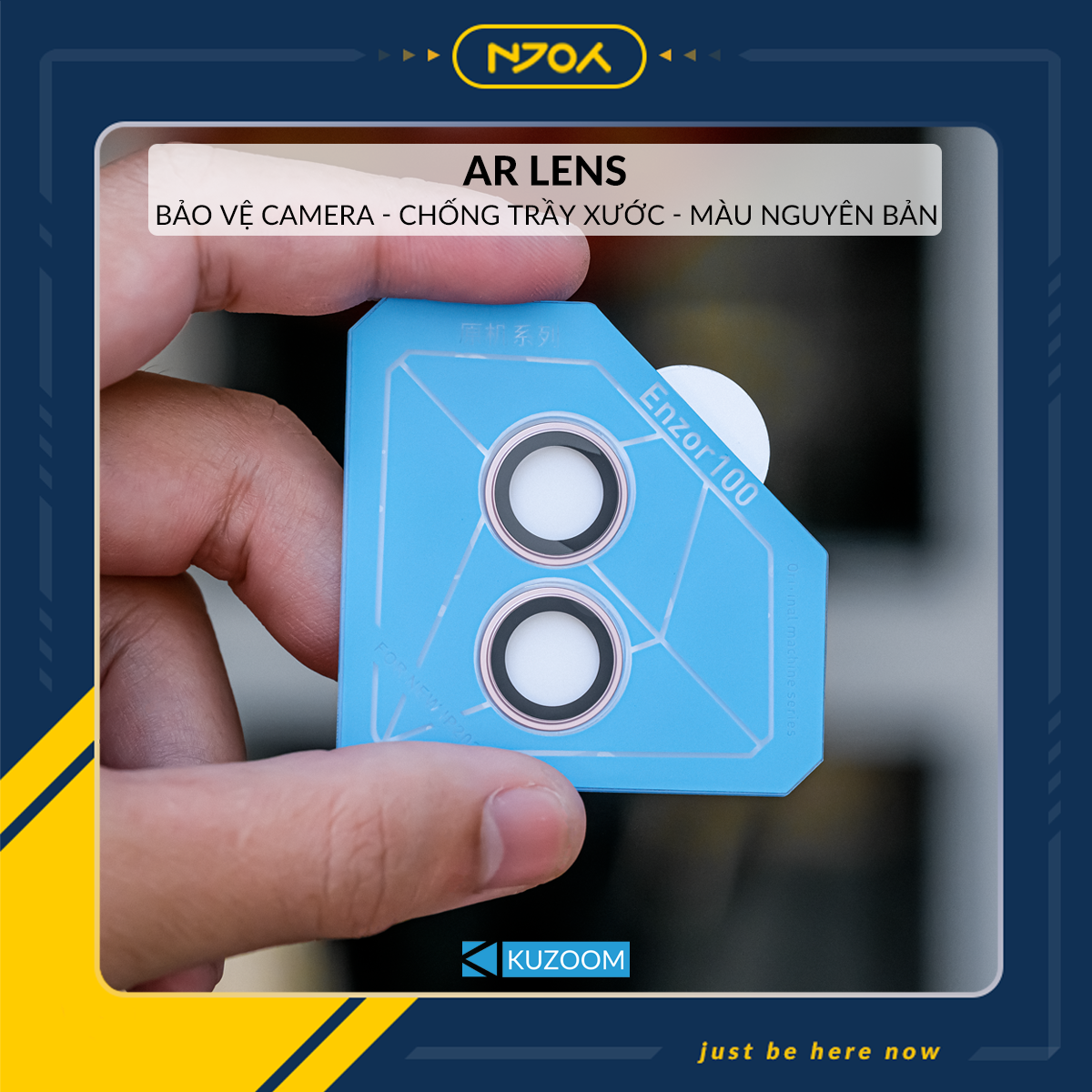 Cường Lực Camera Kuzoom AR Chống Trầy Cho iPhone 17 Pro Max 16 15 14 13 12 11