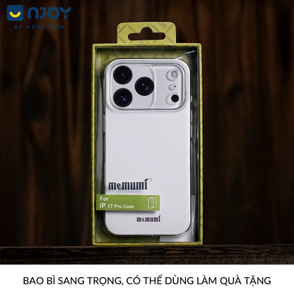 Ốp Trong Suốt Cứng Siêu Mỏng Memumi Chống Ố Vàng Cho Điện Thoại iPhone 17 Pro Max 16 15 14 13 12