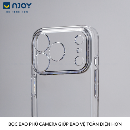 Ốp Trong Suốt Cứng Siêu Mỏng Memumi Bảo Vệ Camera Cho iPhone 17 Pro Max 16 15 14 13 12 11