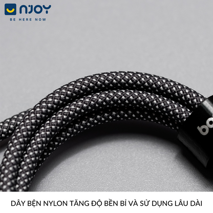 Dây Cáp Sạc Baseus 100W Type C To C Đèn Led Báo Công Suất Sạc Cho Điện Thoại iPhone iPad Macbook