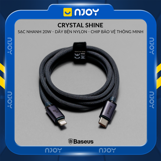 Cáp Sạc Nhanh Baseus 20W Trong Suốt Chân Cắm Type C Cho iPhone 14 Pro Max 13 12
