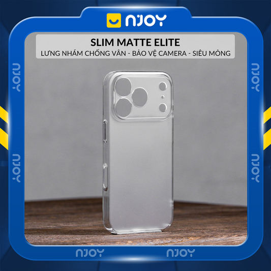 Ốp Siêu Mỏng Nhám Chống Vân Tay Chất Liệu PC Chống Ố Vàng Cho Điện Thoại iPhone 17 Pro Max 16 15 14 13